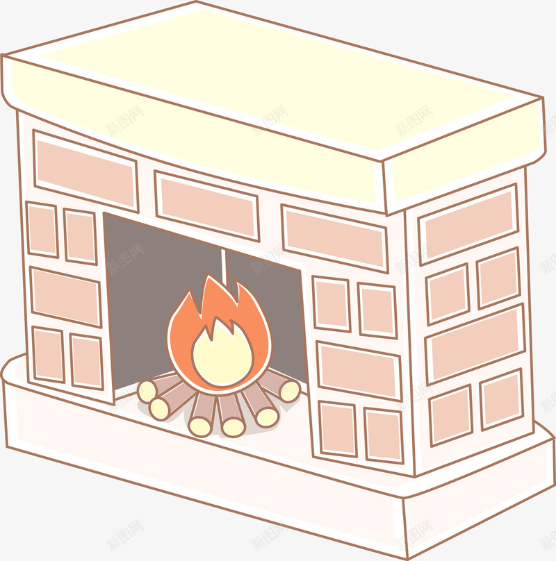线稿手绘火炉png免抠素材_88icon https://88icon.com 卡通火炉 线稿手绘火炉