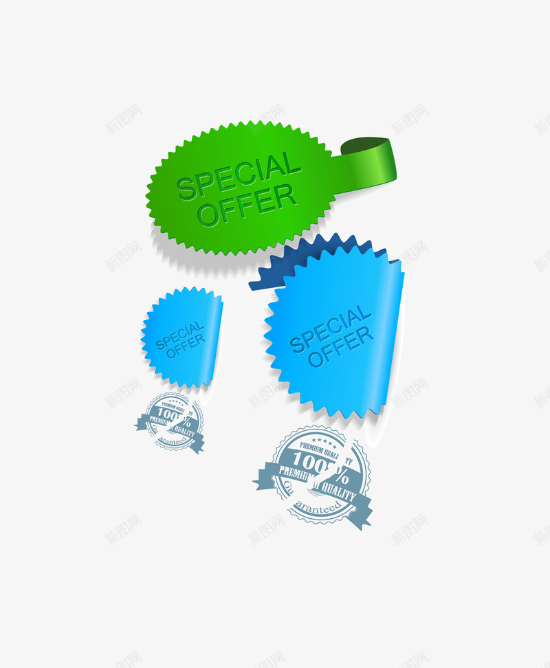蓝色促销标签矢量图eps免抠素材_88icon https://88icon.com 吊牌 商场促销 挂牌 蓝色促销标签 贴纸 矢量图