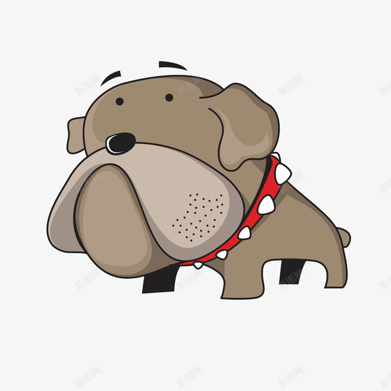卡通灰色小狗png免抠素材_88icon https://88icon.com 儿童包装 动漫 动物插画 动画 卡通动物 卡通小狗 可爱小狗 宠物包装 宠物狗 手机贴纸