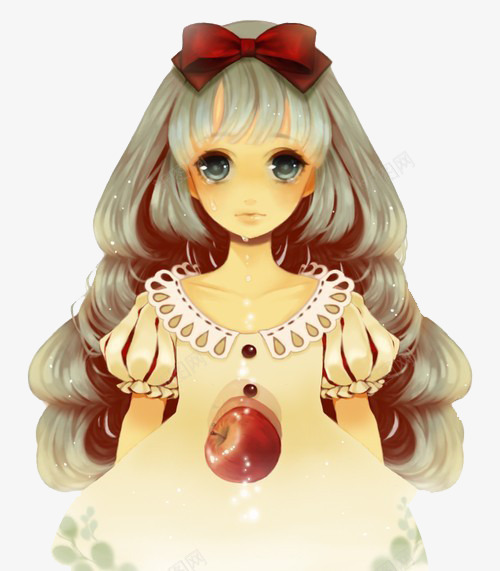 灰色公主小妹png免抠素材_88icon https://88icon.com 公主 女孩 娃娃 手绘插画 灰色 黄色