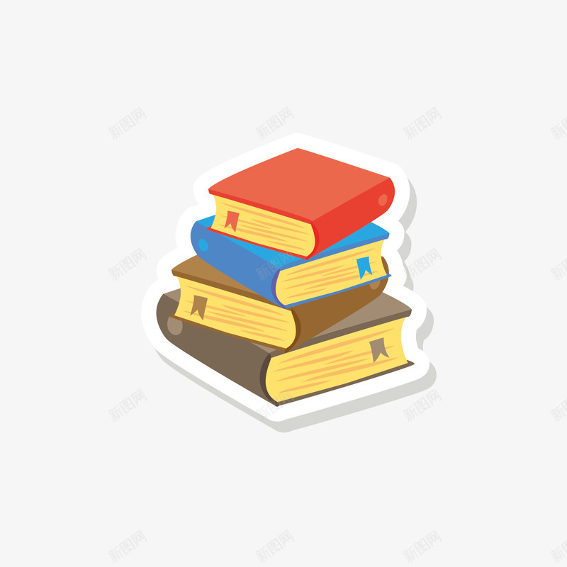 开学季手绘书本png免抠素材_88icon https://88icon.com 书本 卡通图片 开学季 贴纸