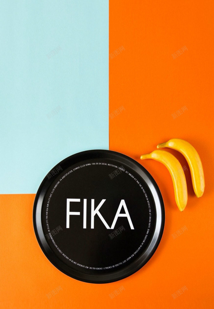 蓝红背景香蕉FIKApng免抠素材_88icon https://88icon.com fika 背景 香蕉