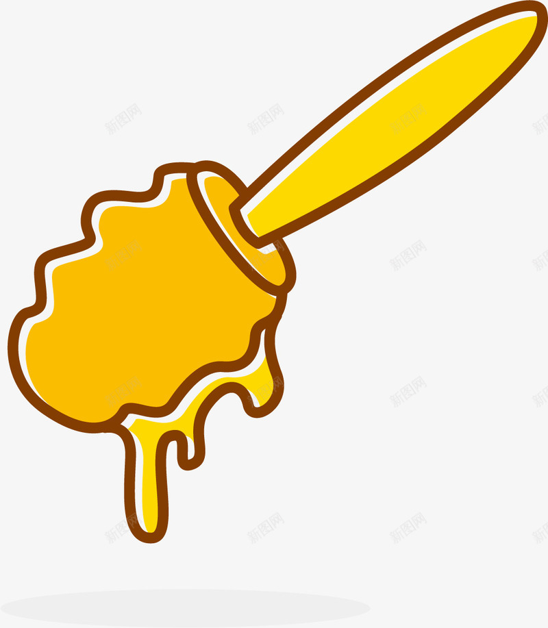搅匀蜂蜜矢量图eps免抠素材_88icon https://88icon.com 可口的蜂蜜 搅匀 新鲜蜂蜜 蜂蜜 蜜蜂采蜜 野生蜂蜜 矢量图