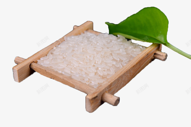 优质大米png免抠素材_88icon https://88icon.com 叶子 器皿 大米 有机大米 木头 石堆