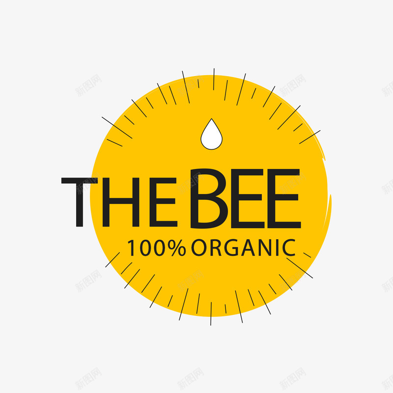黄色圆形蜂蜜标签矢量图ai免抠素材_88icon https://88icon.com 圆形 圆形标签 英文 蜂蜜 黄色 黄色标签 黑色 矢量图