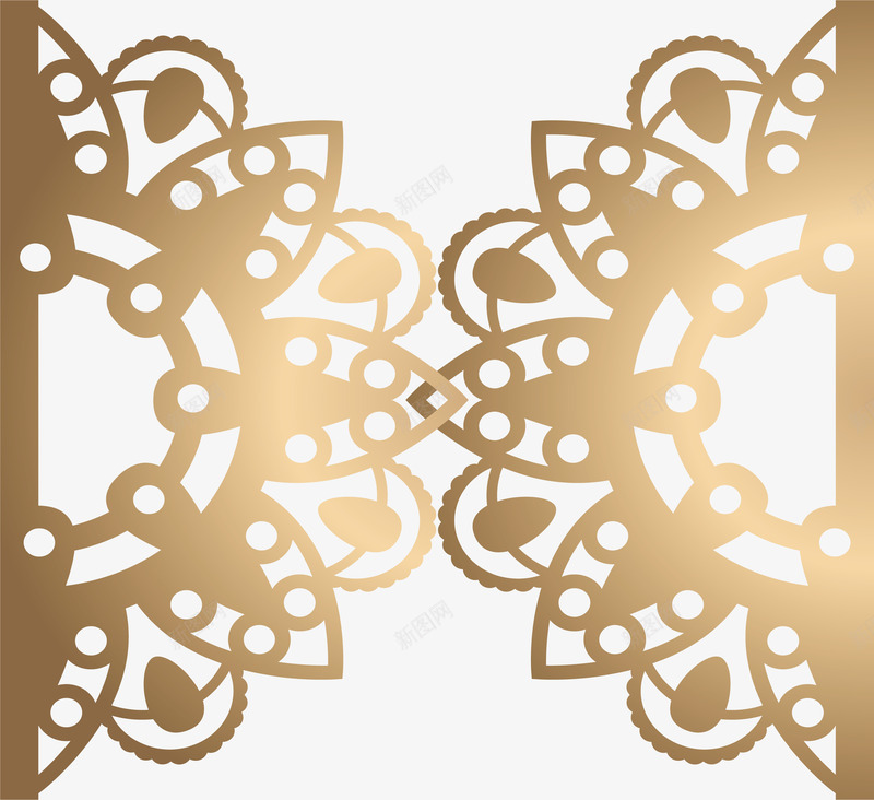 金箔纸镂空花纹矢量图eps免抠素材_88icon https://88icon.com 浮雕花纹 矢量png 花纹 金箔纸 金色花纹 镂空花纹 矢量图