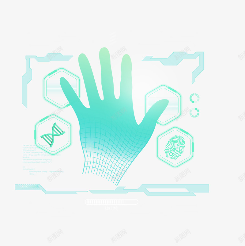 商务科技线稿手掌png免抠素材_88icon https://88icon.com 商务手掌 手掌 矢量手掌 科技手掌 线稿手掌