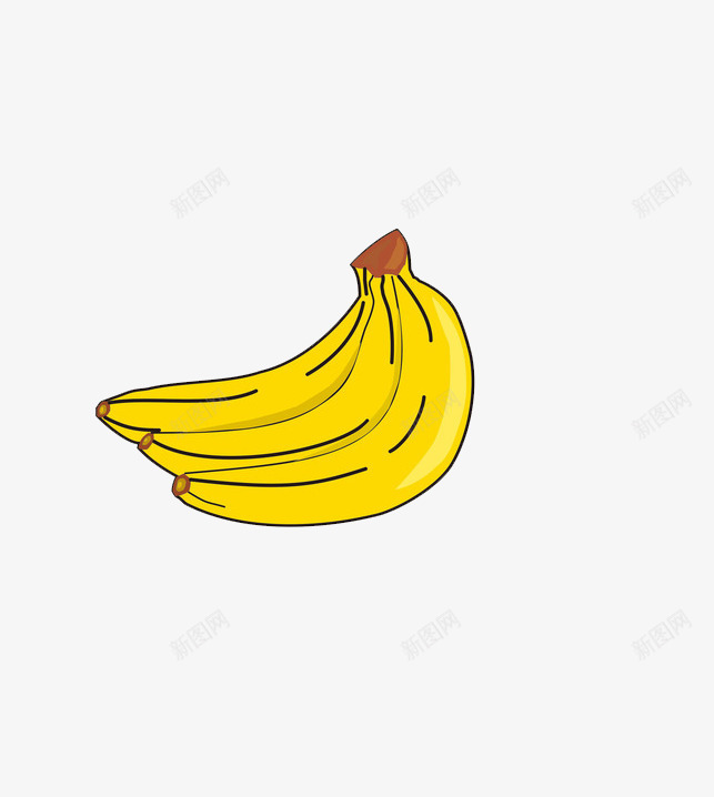 自然的生活png免抠素材_88icon https://88icon.com 卡通 水果 香蕉 黄色