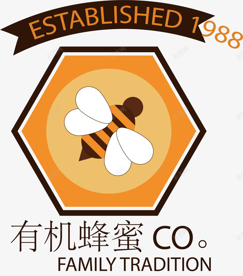 有机蜂蜜促销标签矢量图eps免抠素材_88icon https://88icon.com 促销 有机 标签 矢量标签 蜂蜜 矢量图