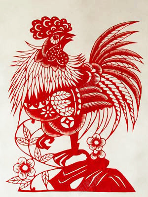 红色十二生肖鸡png免抠素材_88icon https://88icon.com 2017 公鸡 剪纸 剪贴画 窗贴 红色