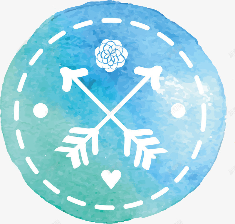 创意圆形活动贴纸矢量图ai免抠素材_88icon https://88icon.com 商品 商场 推广 活动 箭头 蓝色 矢量图