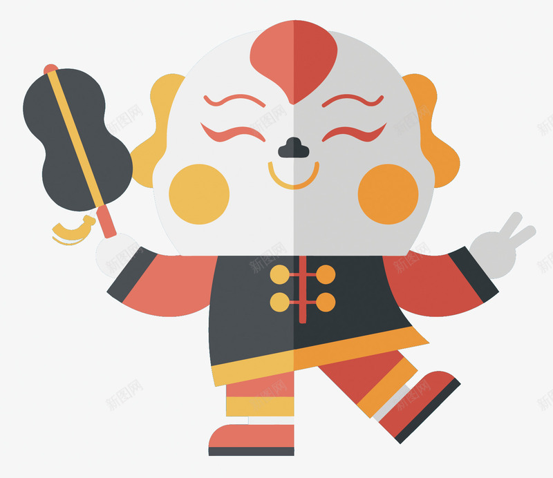 中国风大头娃娃矢量图eps免抠素材_88icon https://88icon.com 卡通 大头 大头娃娃PNG矢量图 大头娃娃免扣PNG图 手绘 矢量大头娃娃 舞狮 舞龙 矢量图