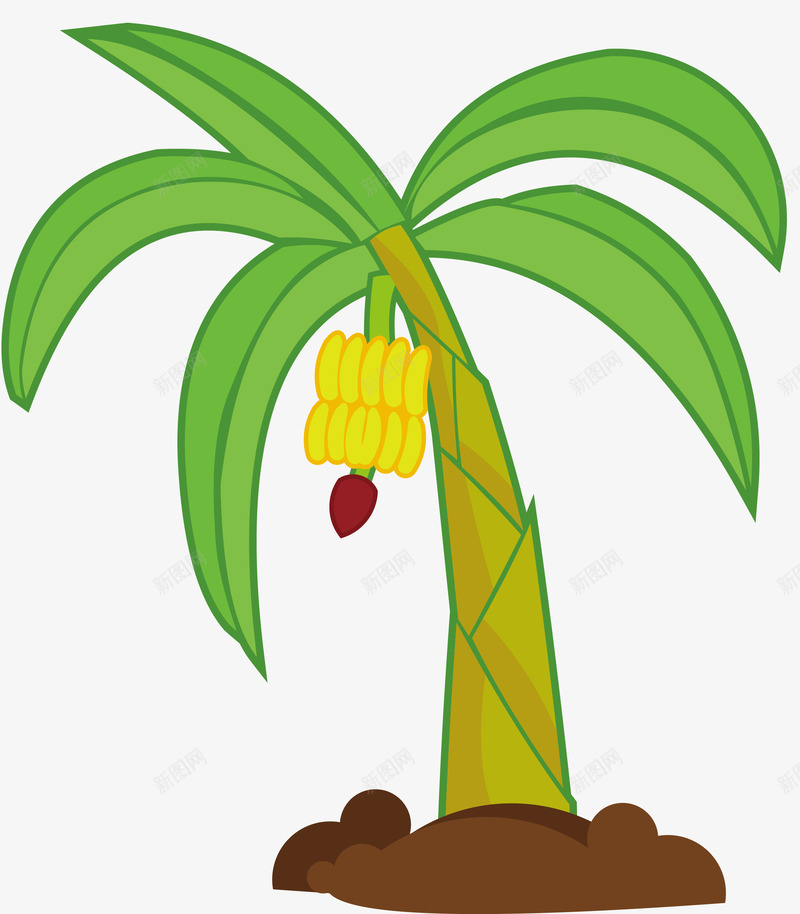 描边结果卡通香蕉树矢量图ai免抠素材_88icon https://88icon.com 卡通香蕉树 描边结果 果树 热带香蕉树 矢量香蕉树 香蕉树 矢量图