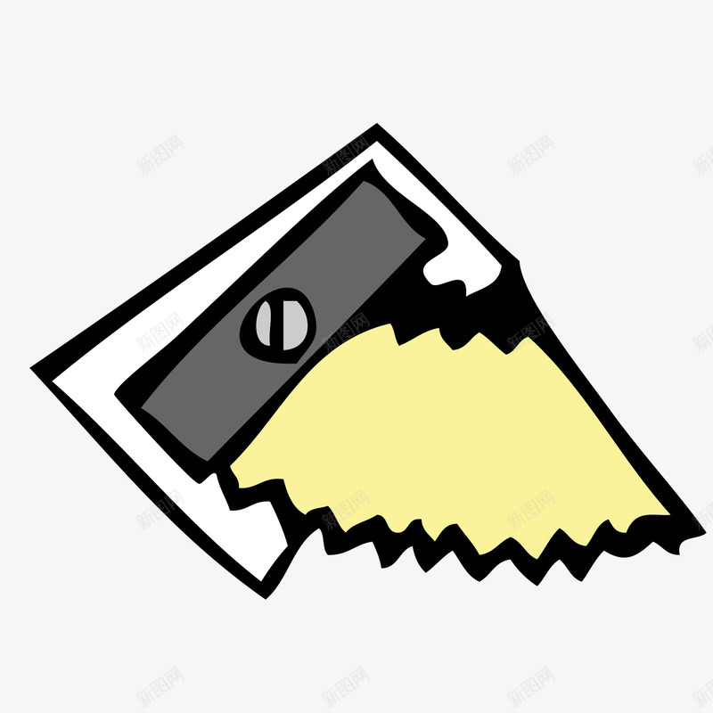 转笔刀png免抠素材_88icon https://88icon.com 卡通 文具 简约 转笔刀