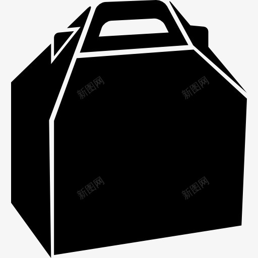 盒食品包装图标png免抠素材_88icon https://88icon.com 包装 印刷品 容器 文具 盒 箱 食品包装 黑色食品