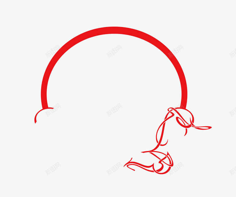 圆形红色线稿边框png免抠素材_88icon https://88icon.com 卡通红色花纹边框 扁平化红色边框 矢量红色圆形边框 红白边框 红色边框 红边框 花纹红色边框