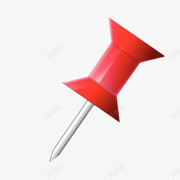 红色扁平化几何图钉png免抠素材_88icon https://88icon.com 几何 办公文具 固定 图钉 扁平图钉 红色手绘 美式图钉 钉子