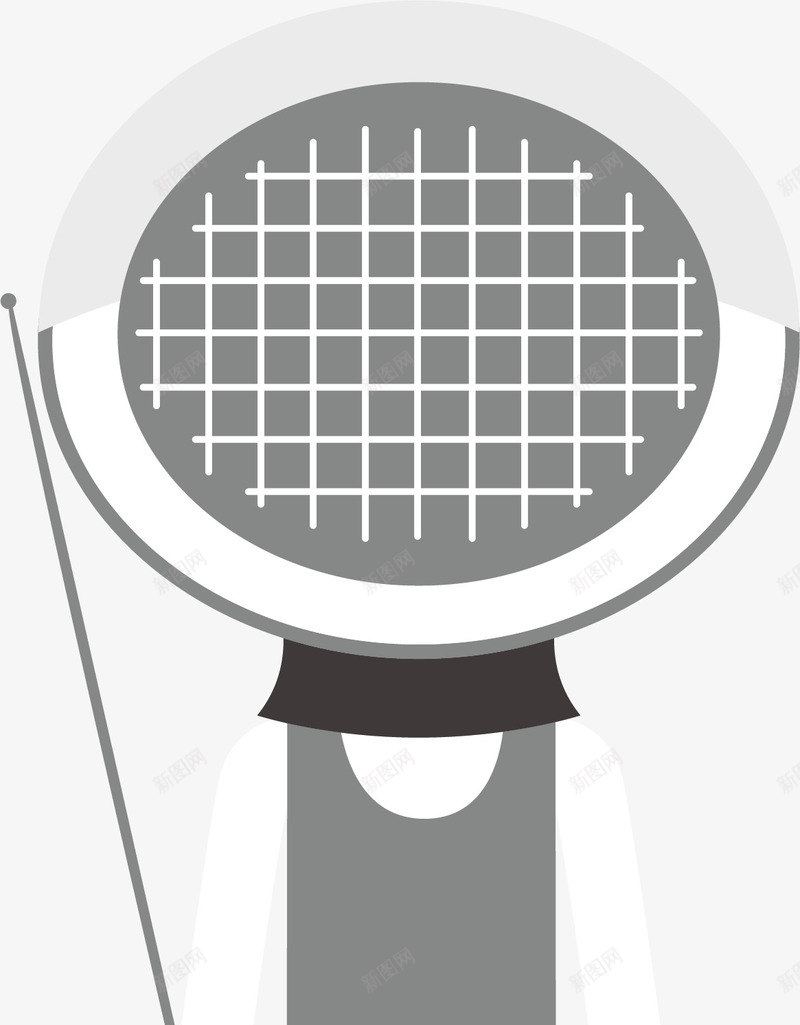 运动击剑青年矢量图ai免抠素材_88icon https://88icon.com 体育健身 击剑 运动体育 运动青年 选手 矢量图