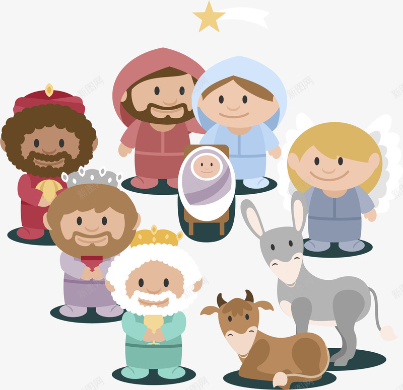可爱的基督教徒png免抠素材_88icon https://88icon.com 一家人 免扣png 免费png 基督徒 小天使 新生儿