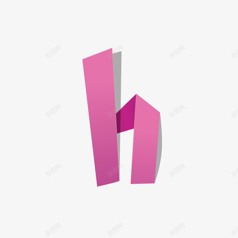 折纸字母hpng免抠素材_88icon https://88icon.com 字母h 折纸 折纸字母 矢量字母 红色