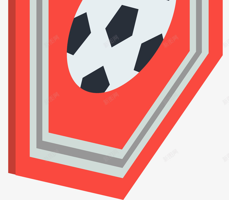 红色卡通旗帜png免抠素材_88icon https://88icon.com 矢量图案 红色 足球比赛 运动场 锦旗 锻炼