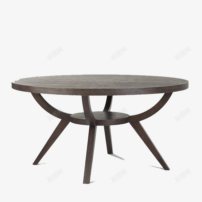 木头圆茶几png免抠素材_88icon https://88icon.com 产品实物 家具 茶几