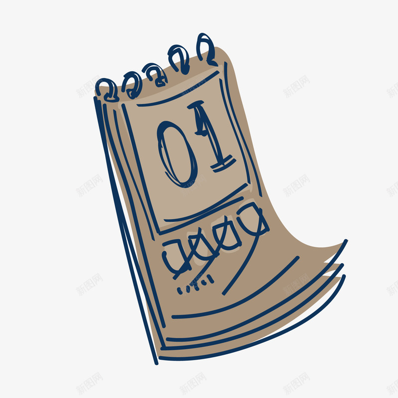灰色手绘线稿日历元素矢量图ai免抠素材_88icon https://88icon.com 卡通贴纸 商务 扁平化 手绘 排版 数字 灰色 线稿 矢量图