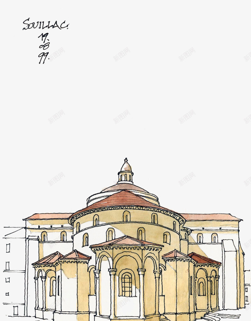 手绘建筑风景线稿png免抠素材_88icon https://88icon.com 场景 建筑 建筑手绘 线描风景 线稿 风景手绘 风景线稿