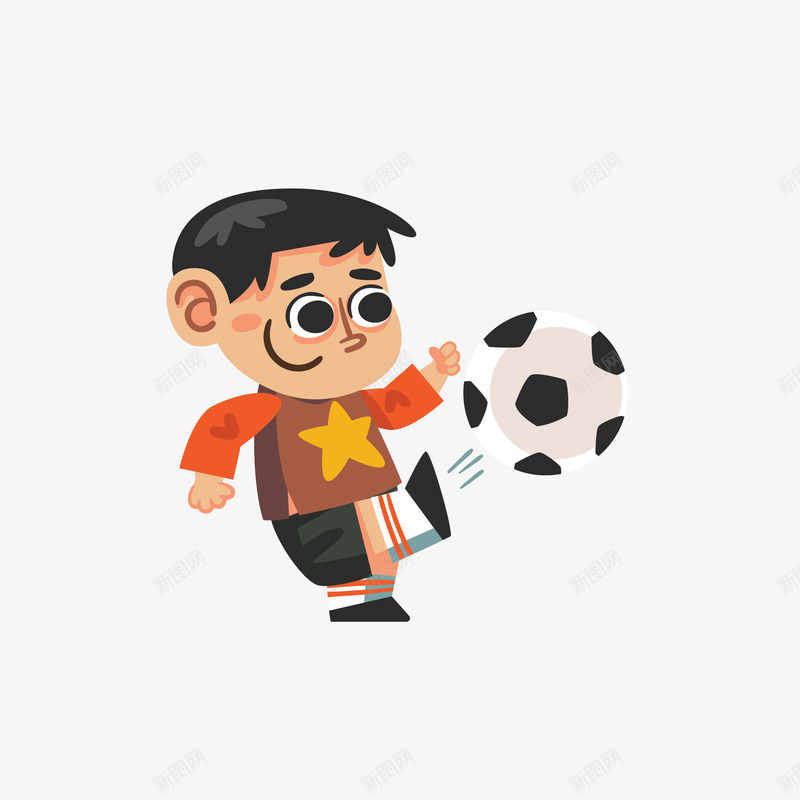 手绘踢球小男生矢量图eps免抠素材_88icon https://88icon.com png免抠图 卡通 小男生 开心 手绘 足球 踢球 运动 矢量图