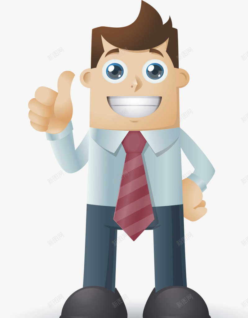 h5卡通人物png免抠素材_88icon https://88icon.com h5素材卡通人物 商业 大拇指 职场人士