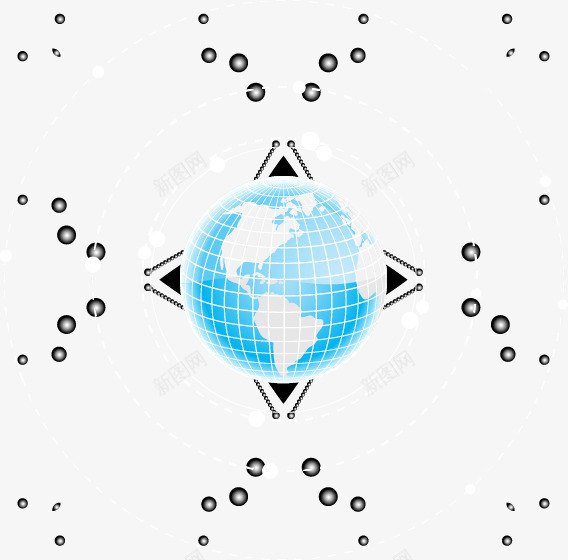科技数码地球几何圈矢量图ai免抠素材_88icon https://88icon.com 几何 圈 地球 数码 科技 矢量图