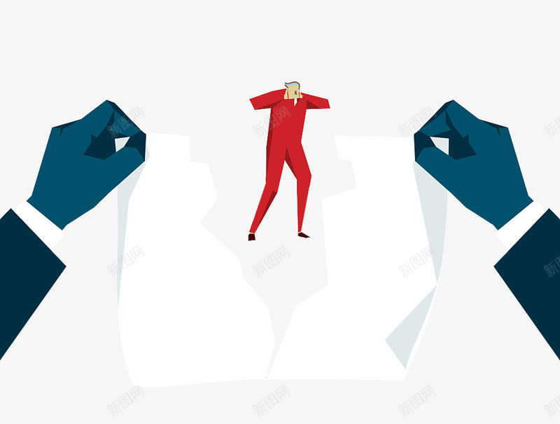 商业png免抠素材_88icon https://88icon.com 人物 双手 手撕纸效果 撕开 撕裂 纸