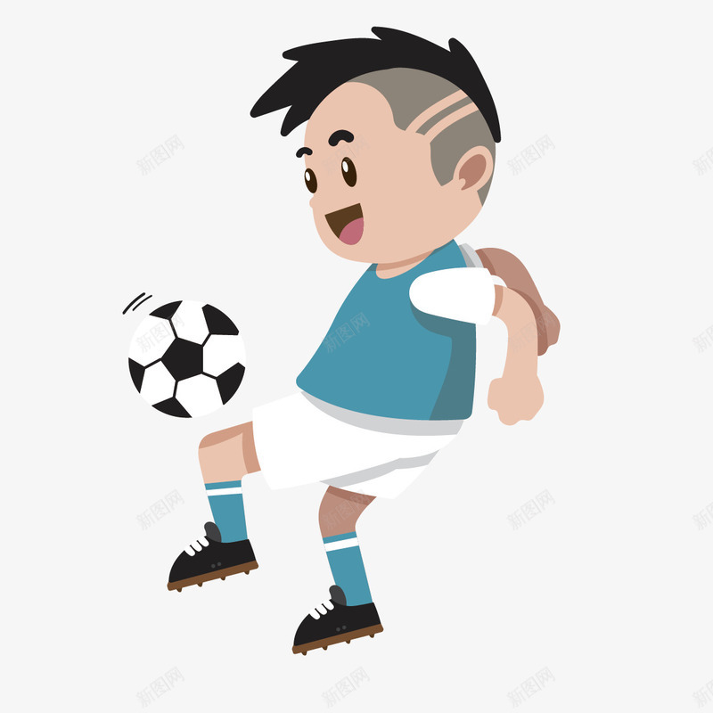 踢足球的男孩矢量图eps免抠素材_88icon https://88icon.com 男孩 踢足球 运动 矢量图