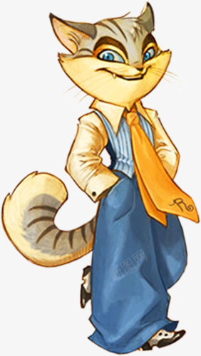 西装的猫png免抠素材_88icon https://88icon.com 动物 宠物 猫 领带