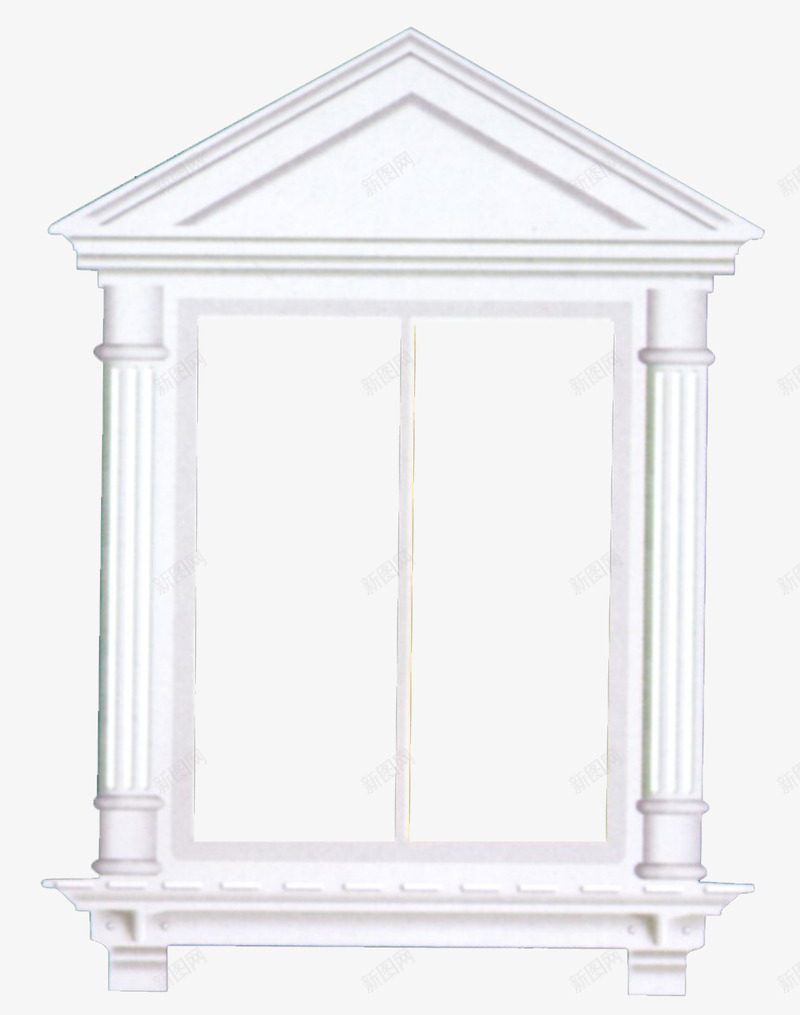 欧式石膏门窗png免抠素材_88icon https://88icon.com 免抠图 方形 欧式 白色 石膏 窗 素材 雕花