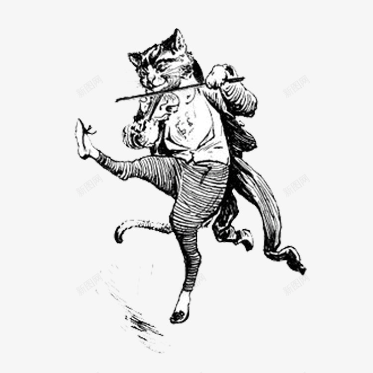 绅士猫png免抠素材_88icon https://88icon.com 手绘 棍子 燕尾服 猫 皮鞋 绅士 西装