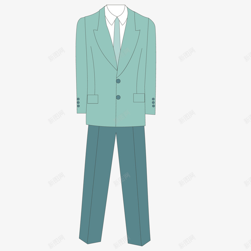 男士员工装png免抠素材_88icon https://88icon.com 员工 男士 西装