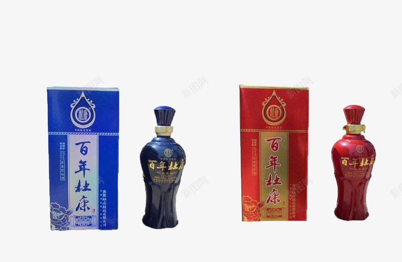 中国杜康酒红色经典蓝色png免抠素材_88icon https://88icon.com 中国 杜康酒 红色 经典