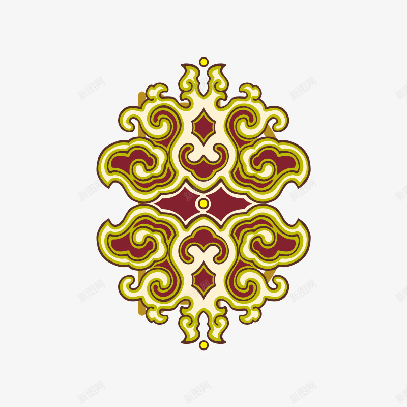 经典传统装饰底纹图案png免抠素材_88icon https://88icon.com 装饰图案