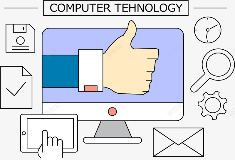 互联网科技分类标签矢量图ai免抠素材_88icon https://88icon.com IT行业 互联网 分类 矢量素材 计算机 矢量图