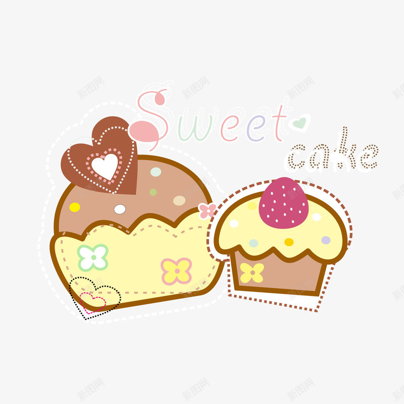 卡通可爱甜品冰淇淋矢量图ai免抠素材_88icon https://88icon.com 冰淇淋 卡通 可爱 甜品 矢量图