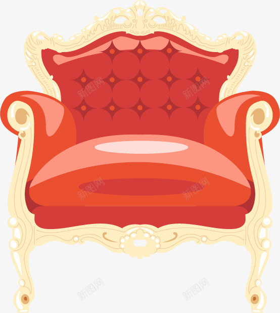 红色古典沙发矢量图eps免抠素材_88icon https://88icon.com 古典 沙发椅 矢量素材 红色 矢量图