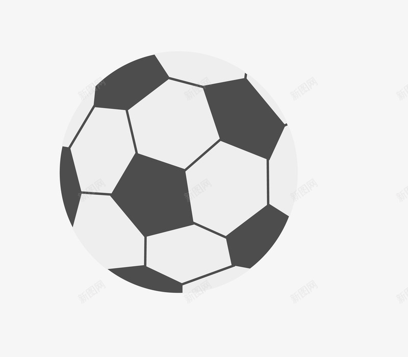 白黑立体足球矢量图eps免抠素材_88icon https://88icon.com 白黑足球 矢量足球 立体足球 运动 矢量图