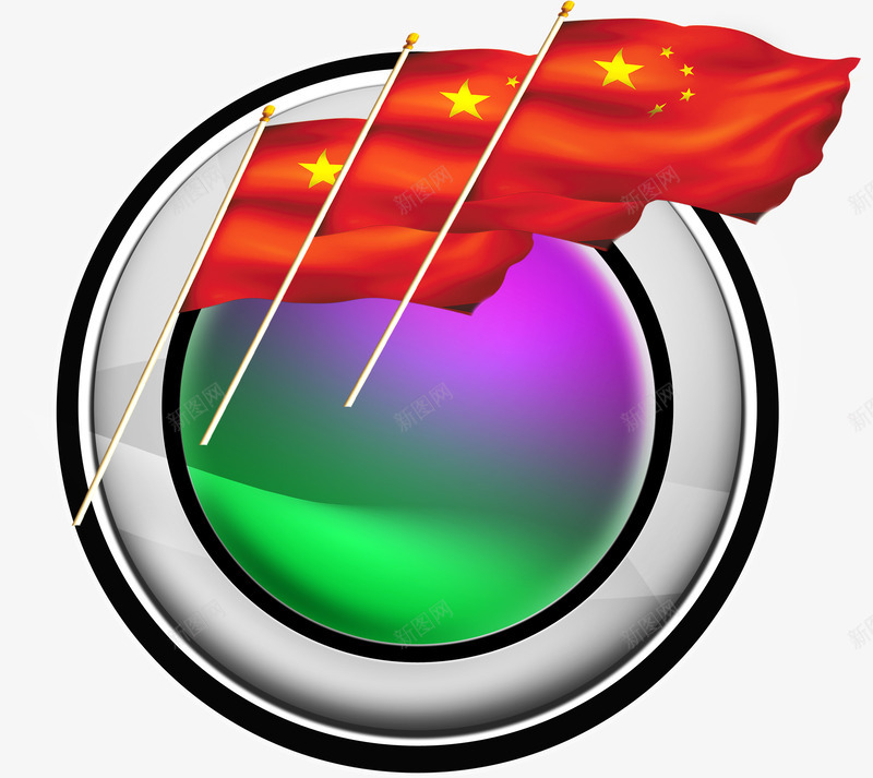 白色镜面红旗旗帜png免抠素材_88icon https://88icon.com 旗帜 白色 红旗 镜面