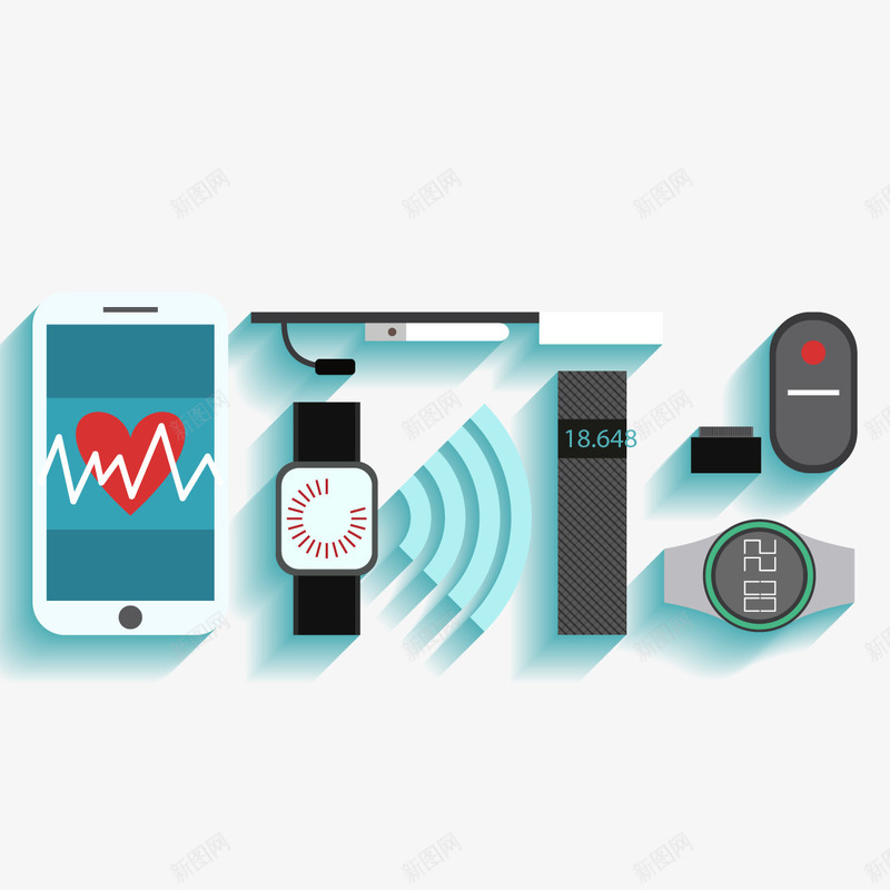 数码设备矢量图ai免抠素材_88icon https://88icon.com 传输 商标 手机 矢量图