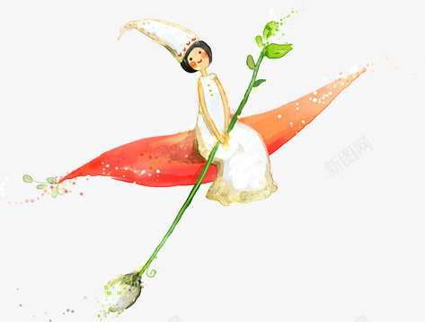 插画创意花仙子造型png免抠素材_88icon https://88icon.com 仙子 创意 插画 造型