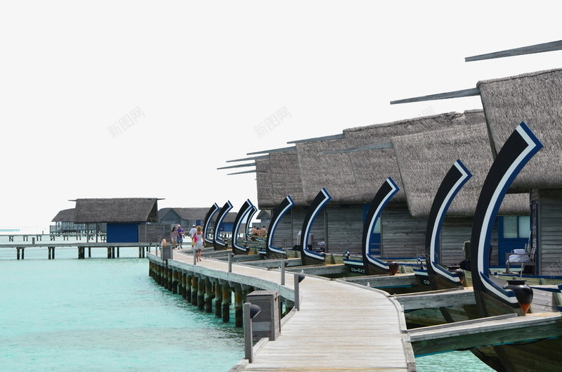 多尼船屋png免抠素材_88icon https://88icon.com 国外旅游 旅游摄影 木栈桥 栈桥 水屋 船屋 马尔代夫