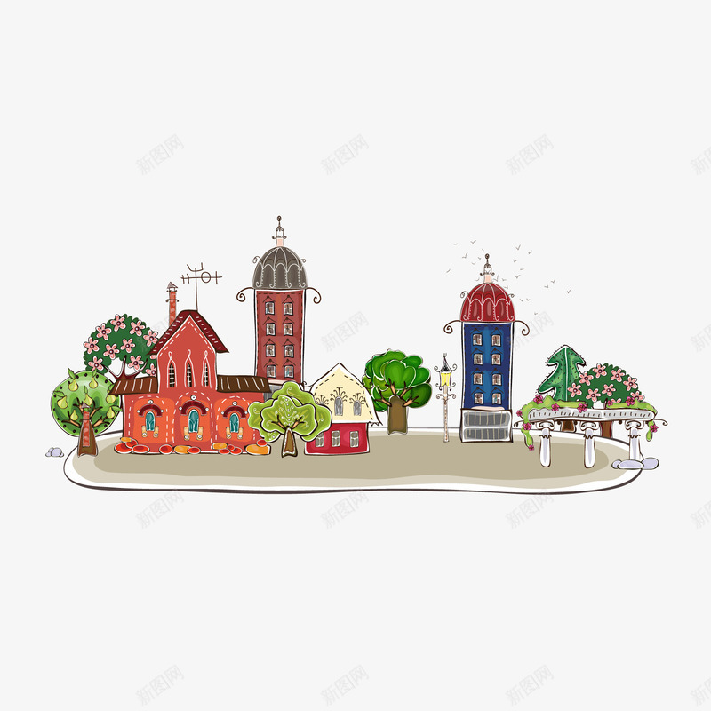 国外建筑png免抠素材_88icon https://88icon.com 出游 出行 夏日 旅游