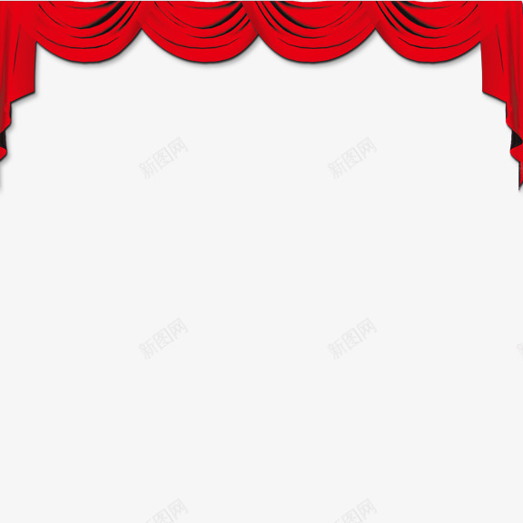 幕布png免抠素材_88icon https://88icon.com 仪式 典礼 婚礼 幕布 红色