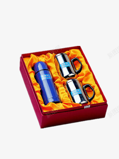 产品实物保温杯png免抠素材_88icon https://88icon.com 一套 三个杯子 不锈钢 保温杯 容器